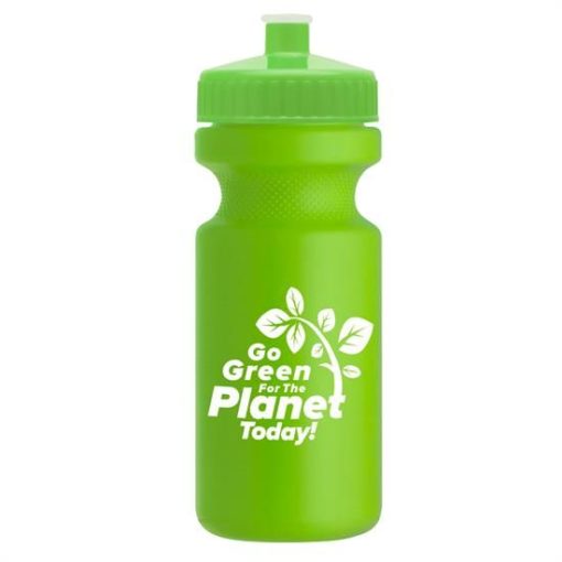 Eco-Cyclist Water Bottle 22oz_lime-lime