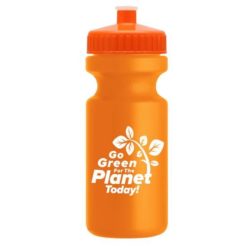 Eco-Cyclist Water Bottle 22oz_orange-orange