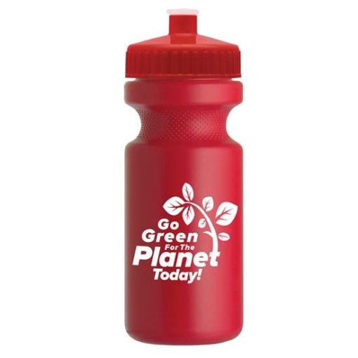 Eco-Cyclist Water Bottle 22oz_red-red